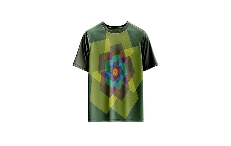 Nature Dance — Rotating generative polygons inspired by natural colors and motion